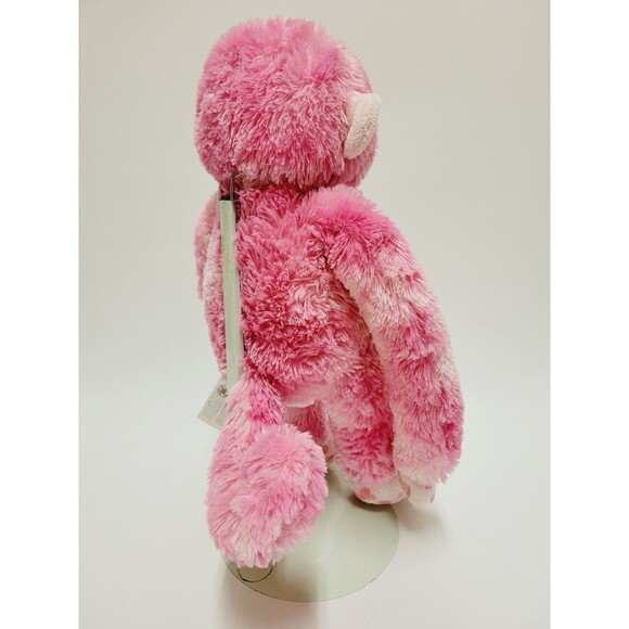 Build A Bear Monkey Plush Pink Hearts Hugs For You 18" Stuffed Animal Toy BAB - Picture 4 of 13